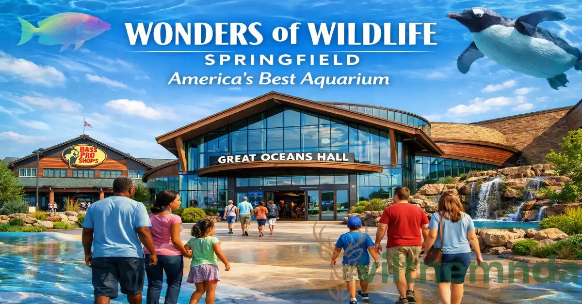 Wonders of Wildlife Museum & Aquarium Springfield exterior with Great Oceans Hall and wildlife exhibits entrance