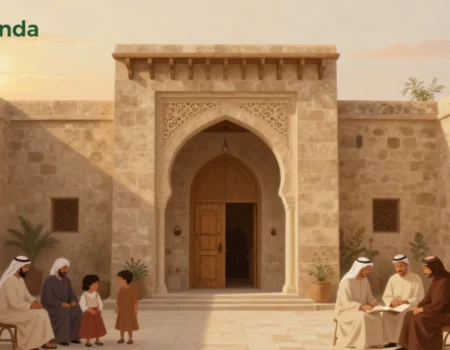Beit Bart traditional ancestral home with courtyard showing family heritage and cultural architecture