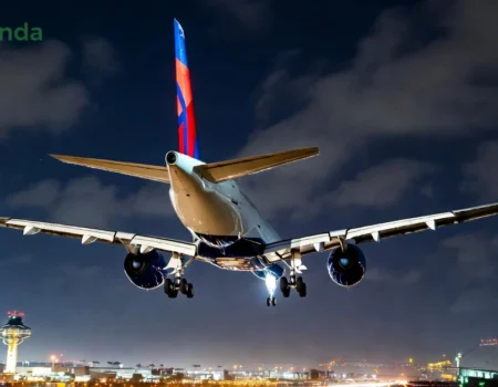 Delta Air Lines Airbus A350-900 aircraft involved in delta flight dl275 diverted lax incident approaching Los Angeles International Airport