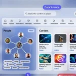 Eporer platform interface showing tag-based content discovery system with community engagement features and user profiles
