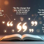 Quotela net platform interface showing curated inspirational quotes organized by categories for daily motivation and social media sharing