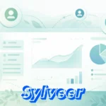 Sylveer digital platform interface showing minimalist design with security features and collaboration tools for creative professionals