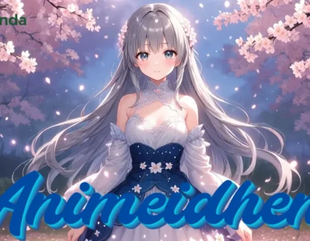 Animeidhen dreamy maiden in pastel anime forest with magical glow, representing emotional transformation and maiden spirit fusion