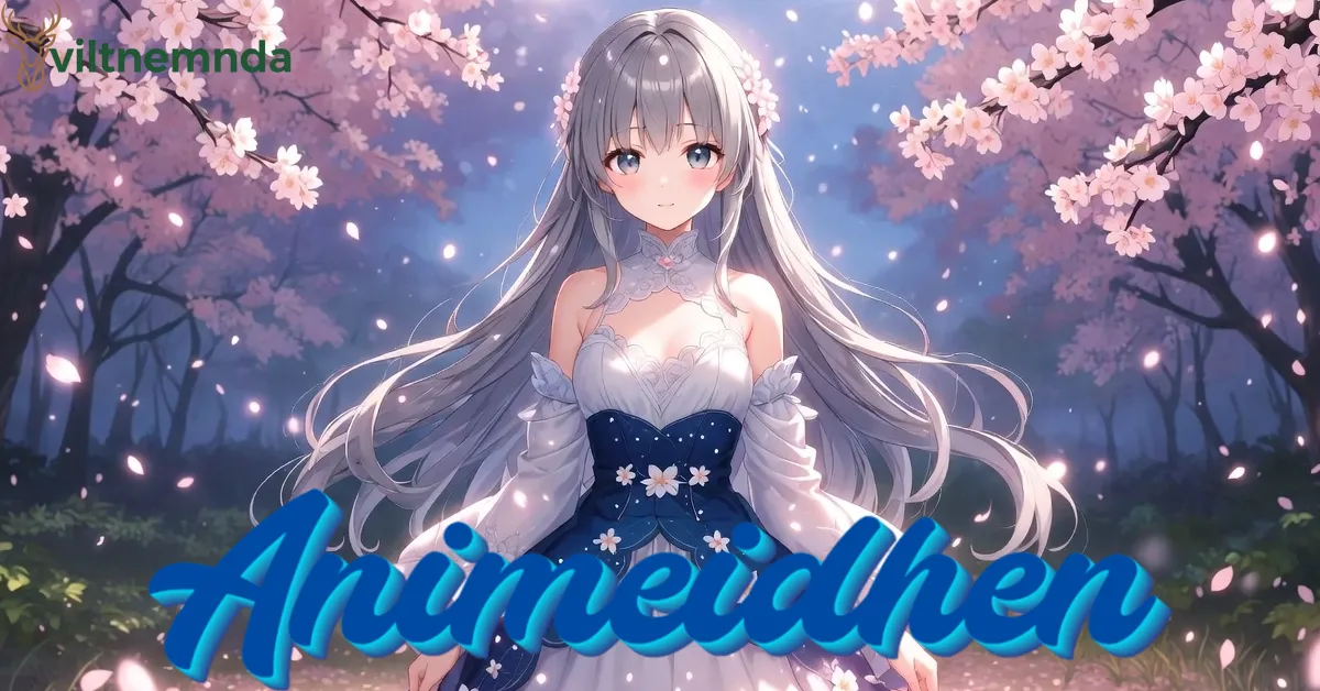 Animeidhen dreamy maiden in pastel anime forest with magical glow, representing emotional transformation and maiden spirit fusion