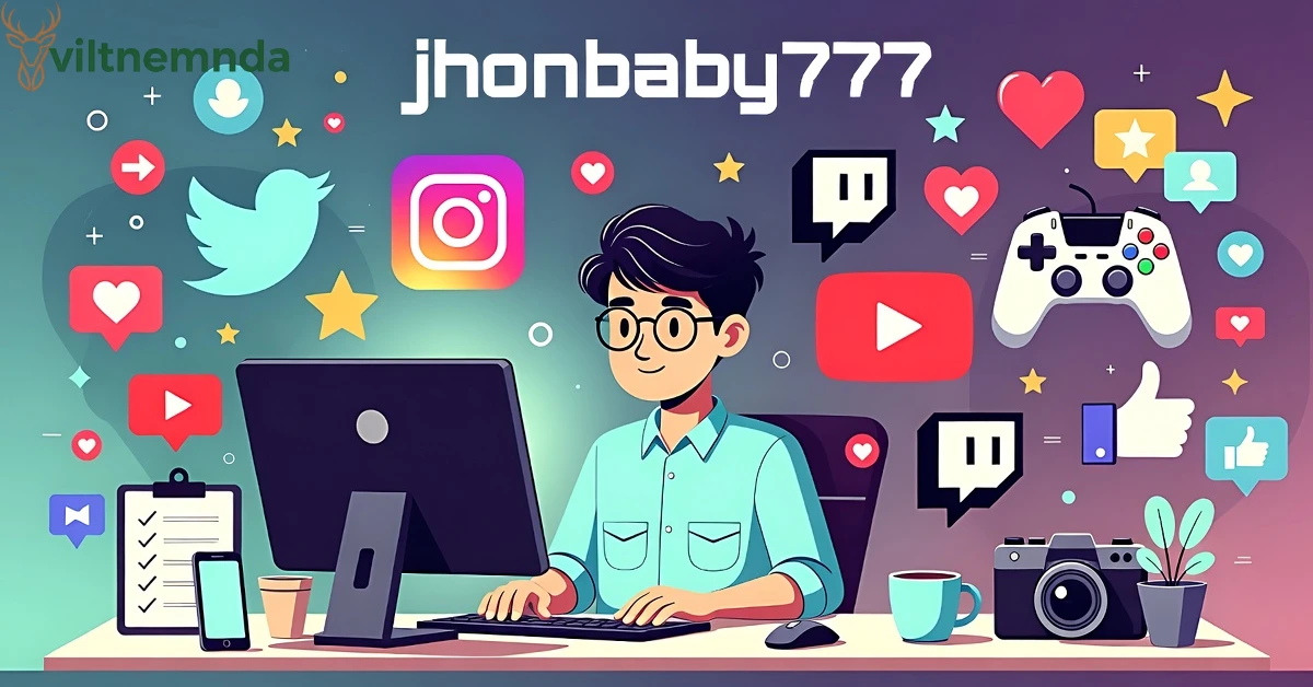 jhonbaby777 digital creator platform interface showing gaming and productivity features