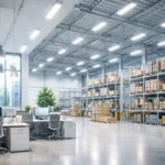 Energy-efficient LED lighting solutions by lamps4u for commercial and industrial spaces in the UAE