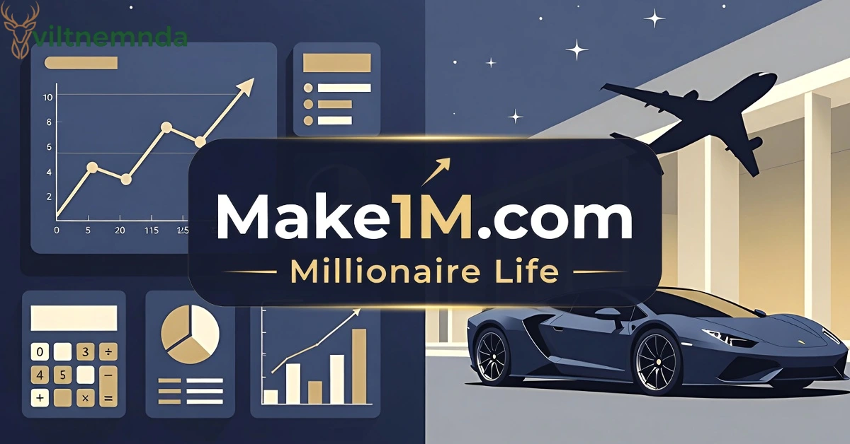 make1m.com millionaire lifes platform showing wealth building tools and luxury lifestyle content for aspiring millionaires