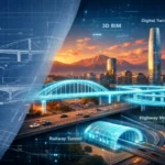 Ingebim BIM engineering team creating digital twin models for infrastructure projects in Chile