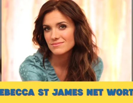 Rebecca St. James net worth — Grammy-winning Christian singer and author Rebecca St. James smiling in a blue top