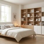 tranzzquil adjustable memory foam pillow on a bed providing neck and shoulder support for a comfortable night’s sleep